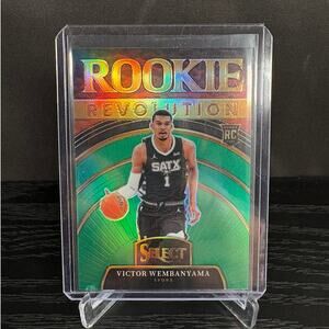 2023-24 Select Victor Wembanyama Rookie Revolution RC Green Prizms #9 Spurs
